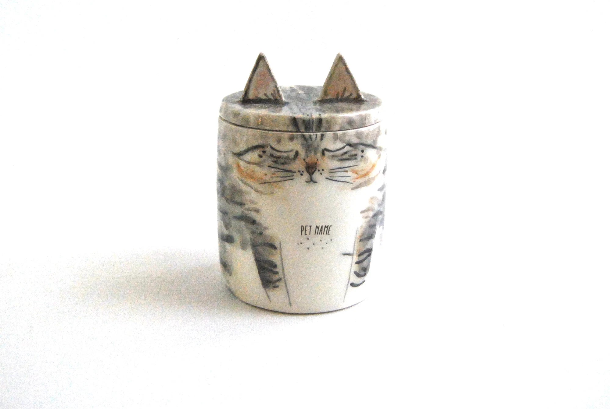 Eternal Companion Custom Cat Urns - Personalized Memento with Portrait