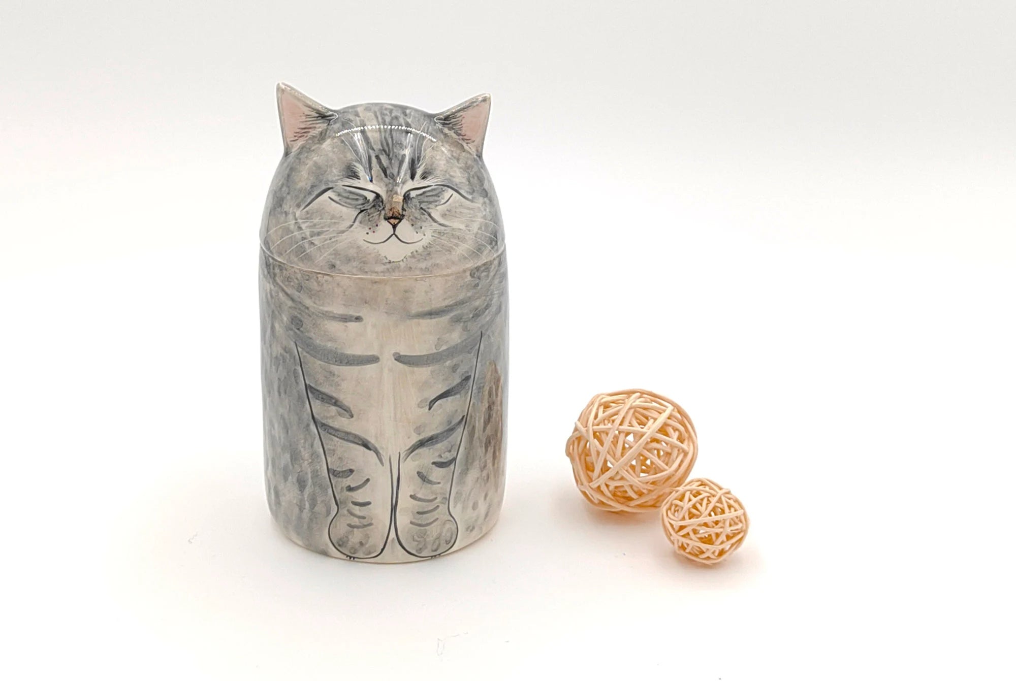 Forever Family Personalized Cat Urns with Dome Lid - Custom Memorial Boxes
