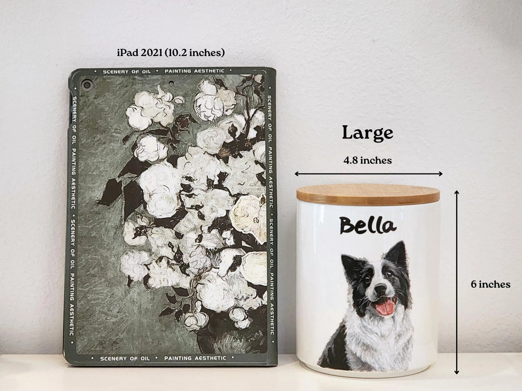 Custom Portrait Pet Urns - Hand Painted Ceramic Memorial Mugs