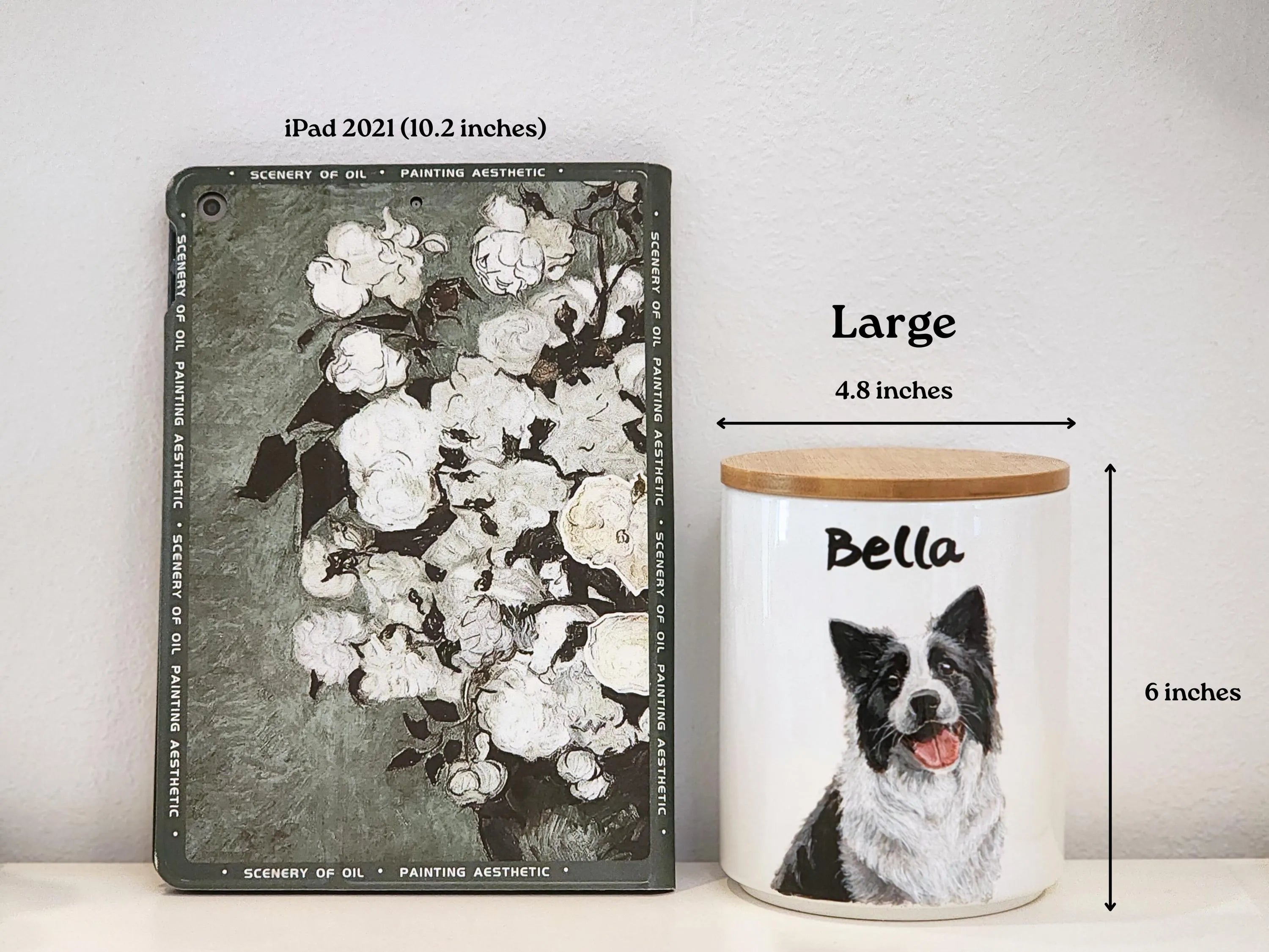Custom Portrait Pet Urns - Hand Painted Ceramic Memorial Mugs