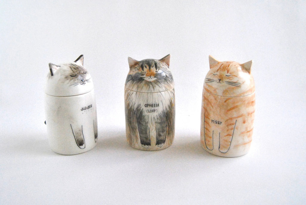 Sleep peacefully: Personalized cat urn with tranquil dome lid, forever family